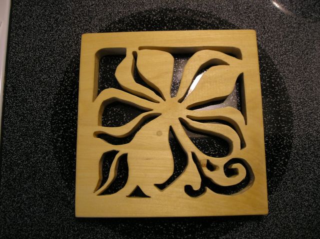 Oak Wood Kitchen Trivet