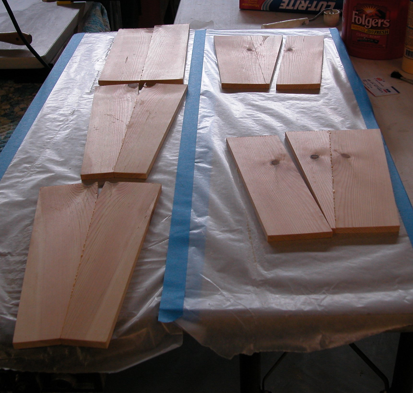 Panel gluing