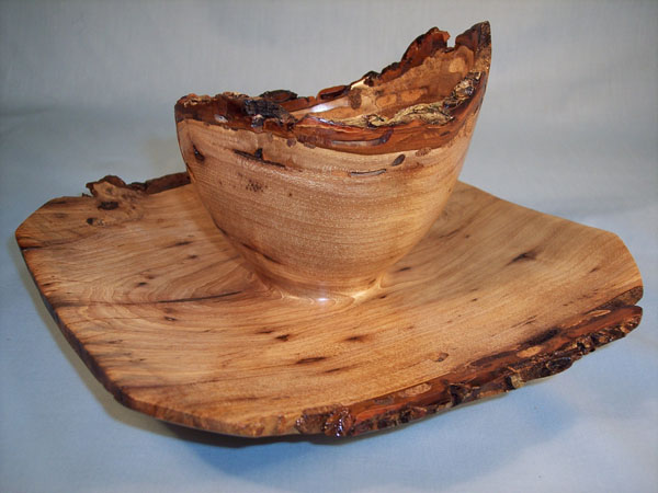 Pecan Natural Bark Bowl