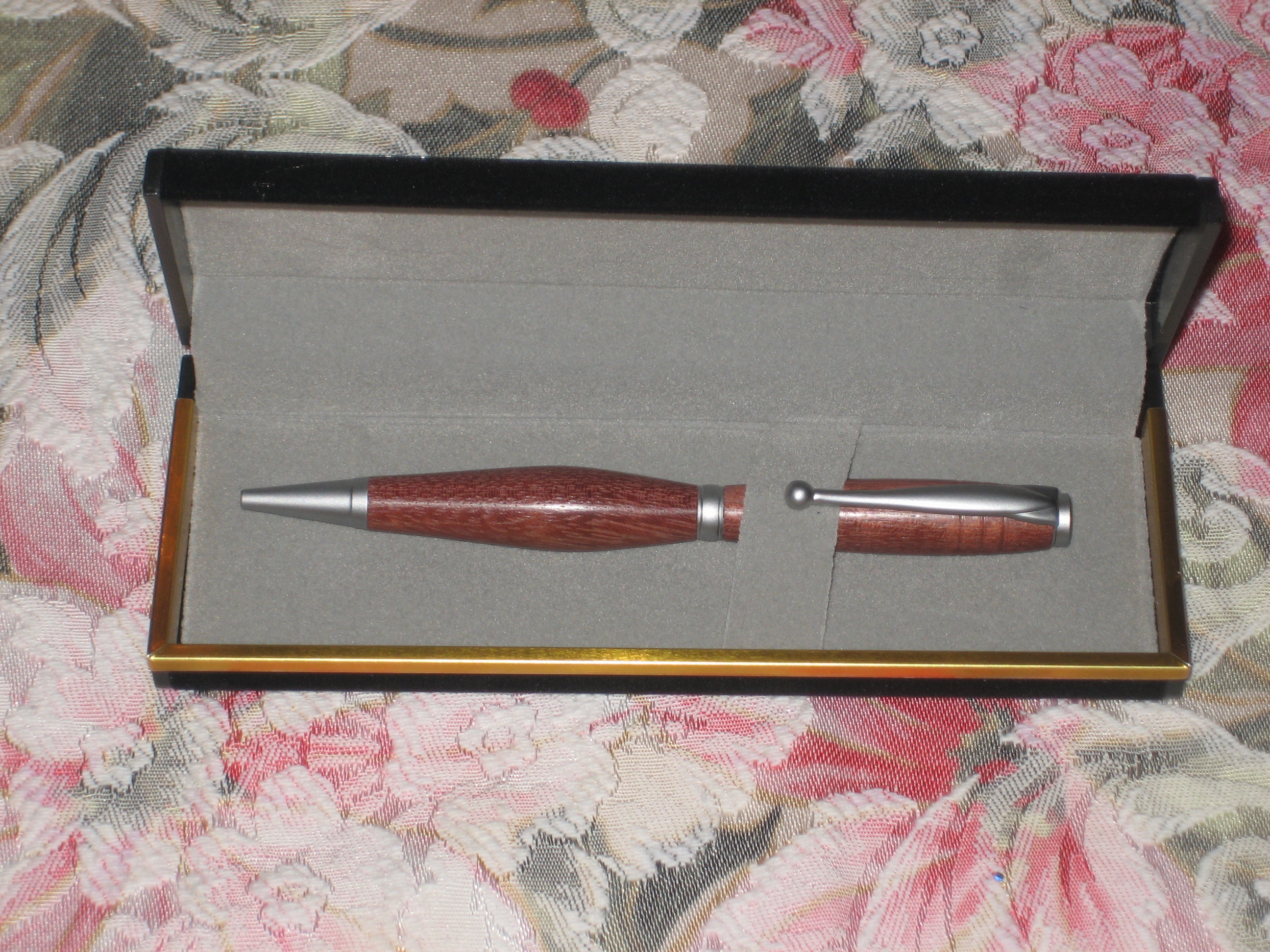 Pen, Purpleheart, turned for Christmas present in 2008.