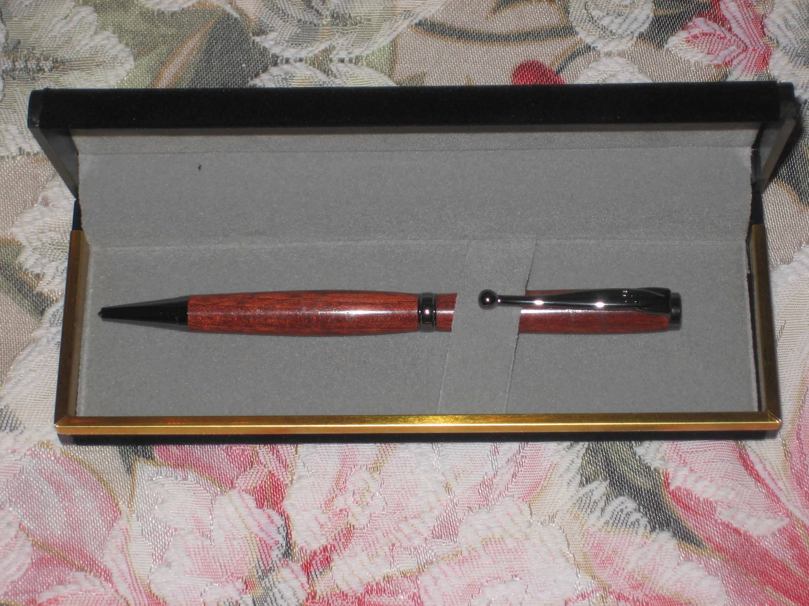 Pen, Rosewood, turned for Christmas present in 2008.