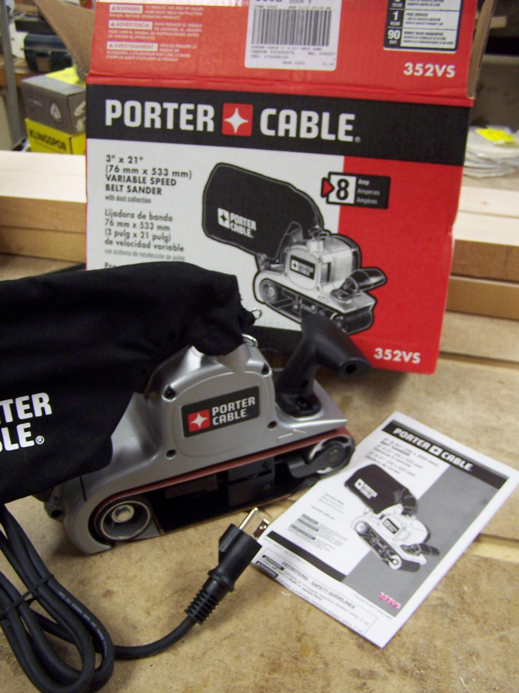 Porter-Cable 3'' x 21'' VS Belt Sander