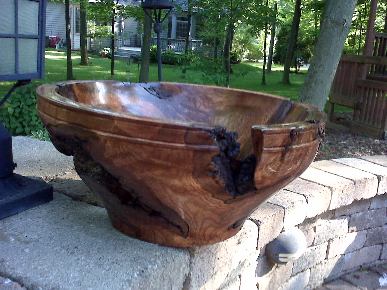 Red Oak Burl Bowl