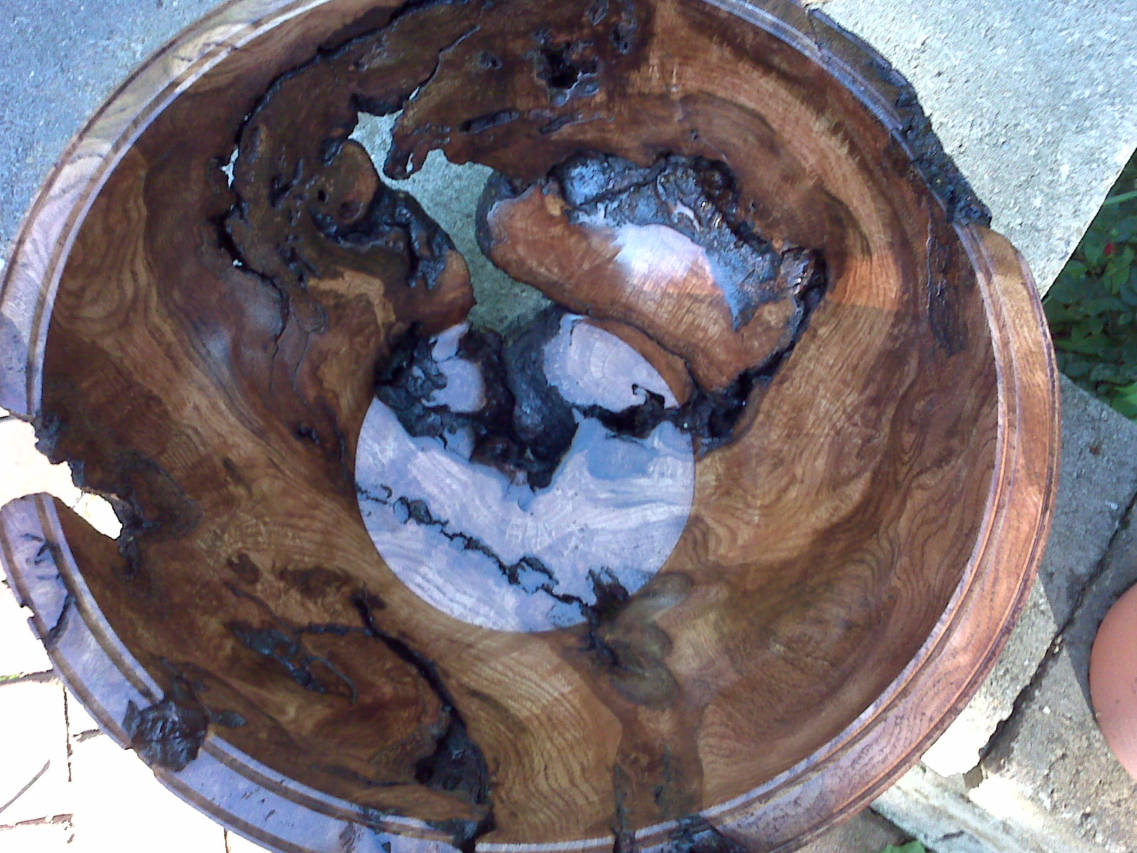 Red Oak Burl Bowl