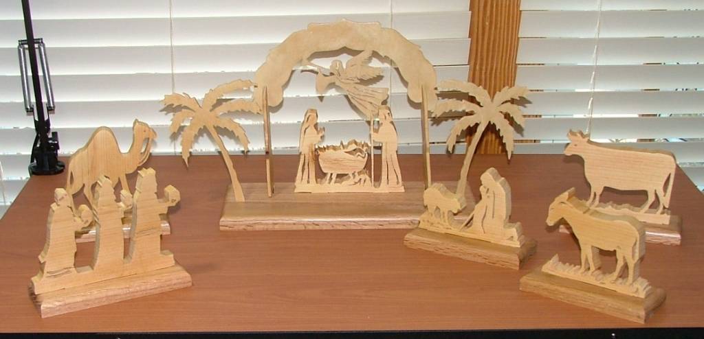 Scrollsawn Nativity