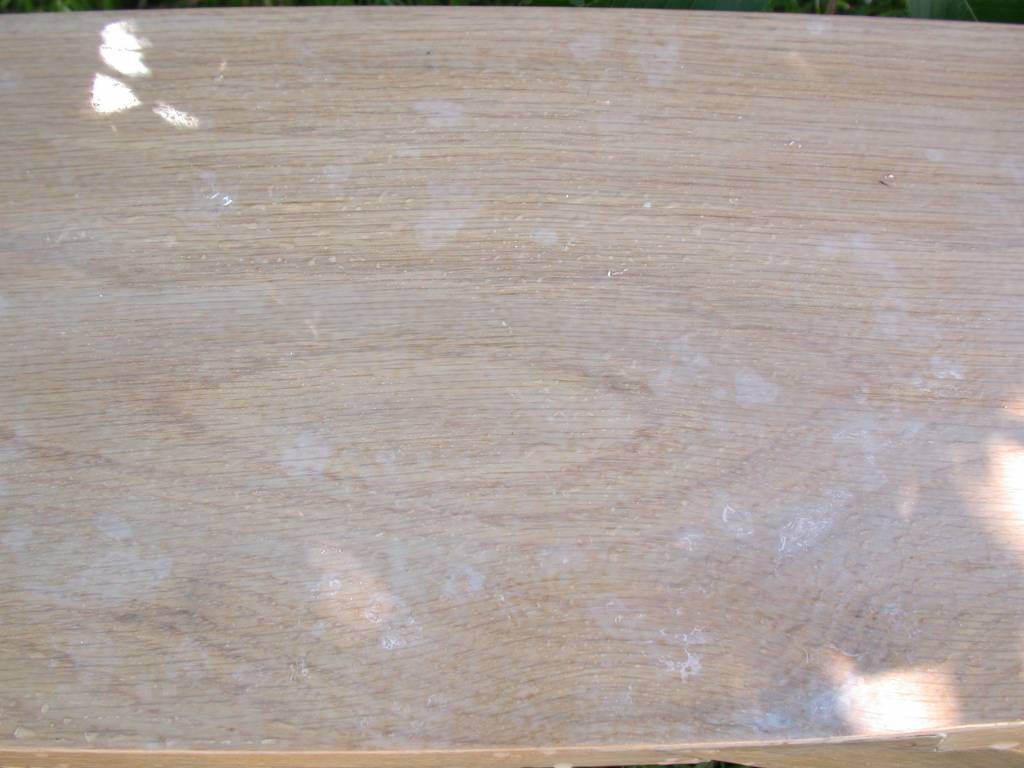 Shaker style bench - closeup of finish