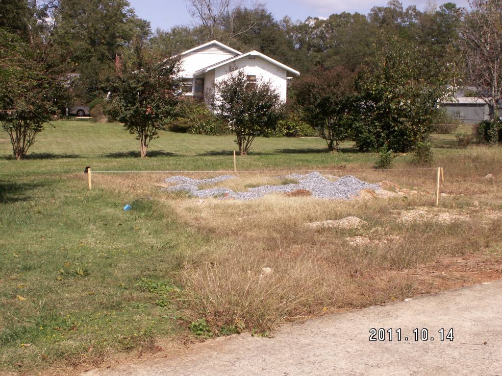 Shop foot print overgrown