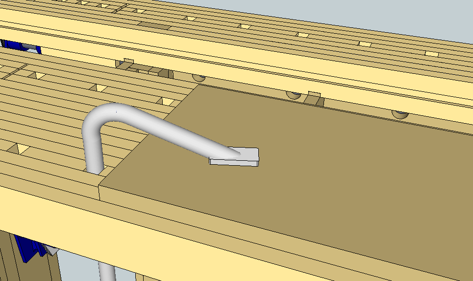 Sketchup model of a holdfast