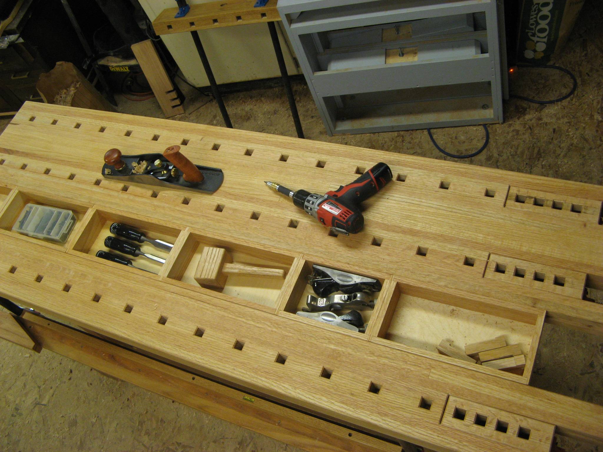 Sliding tool trays