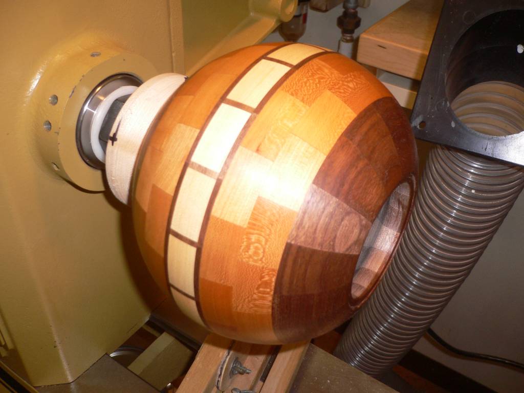 The Finished Segmented Turning w/ MS on it