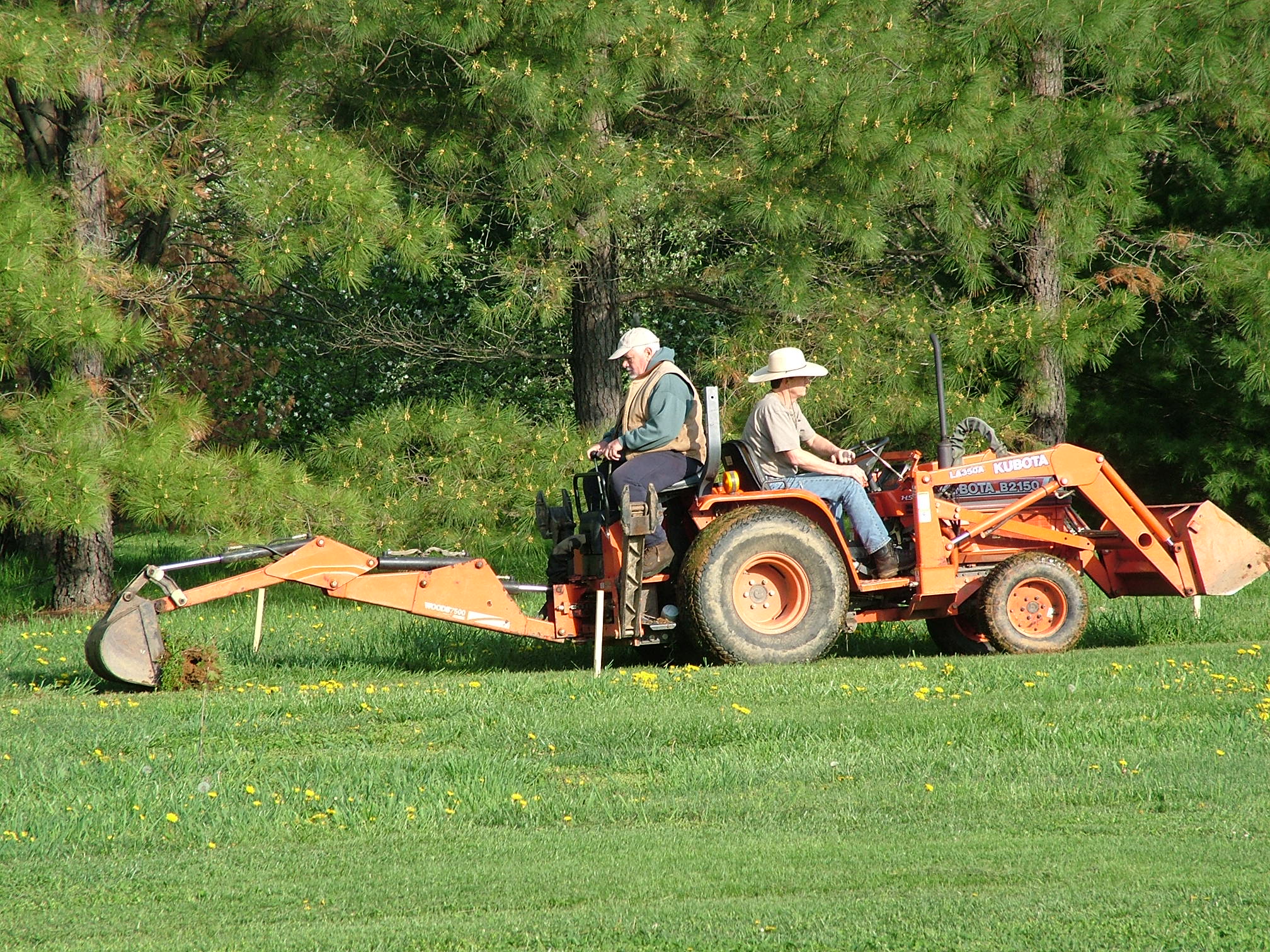 The first step - cut the driveway