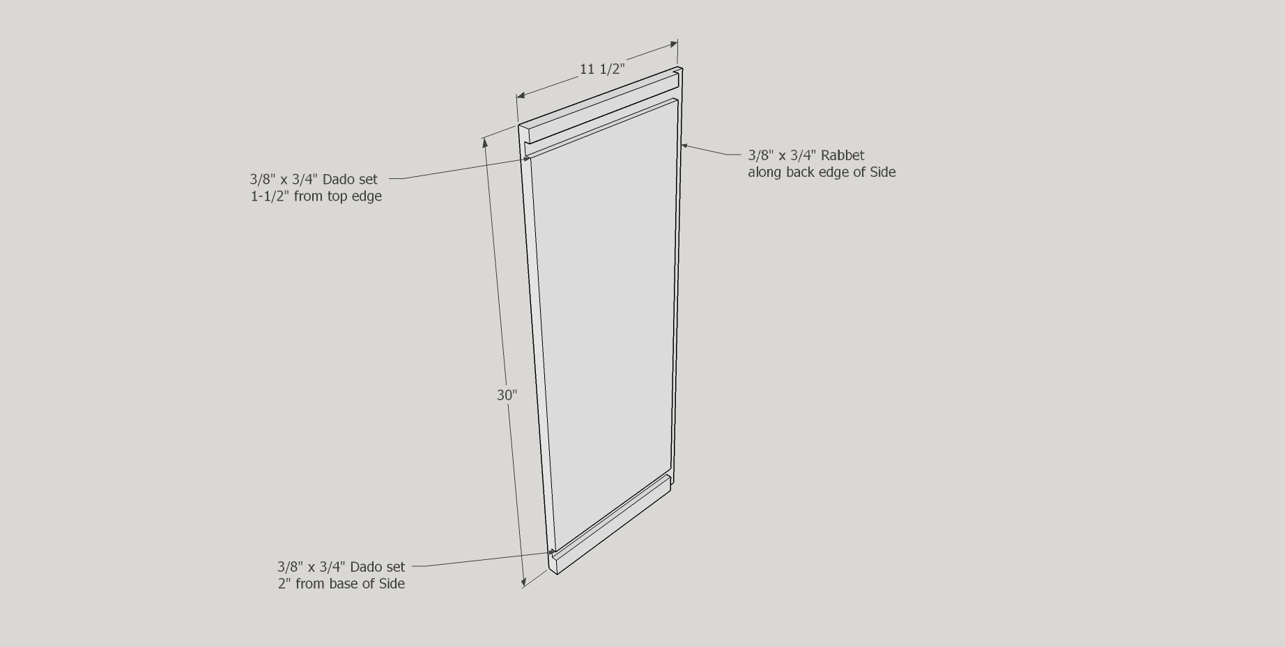 Wall Cabinet Side Panel