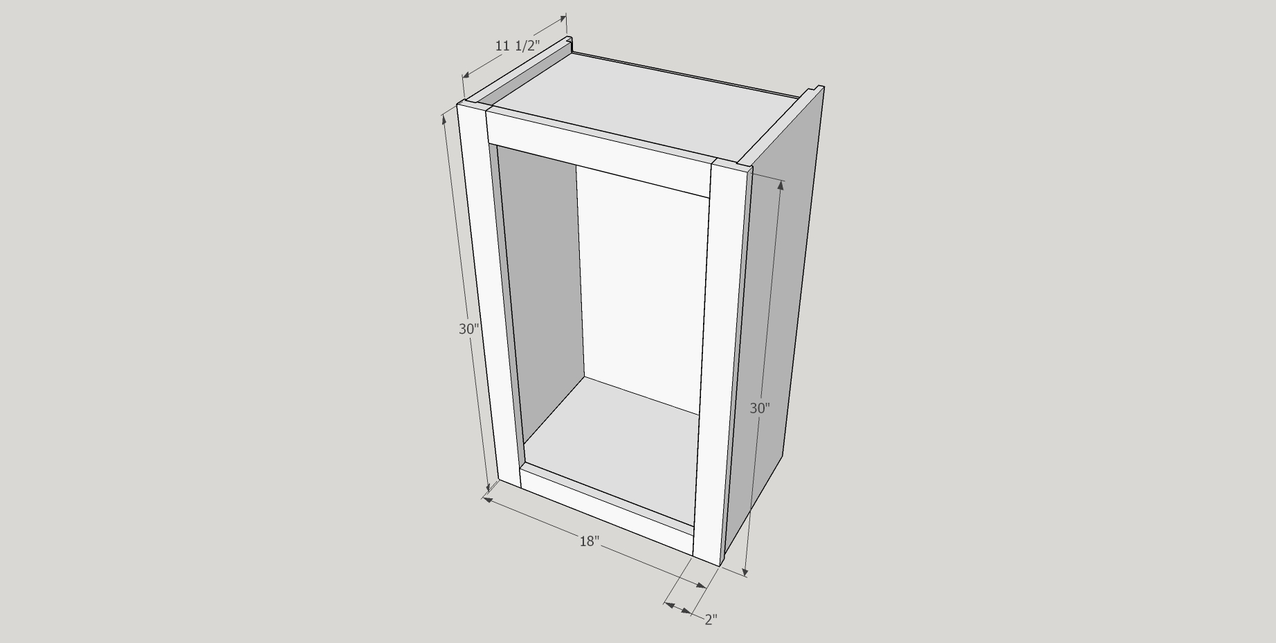 Wall Cabinet with Face Frame Added