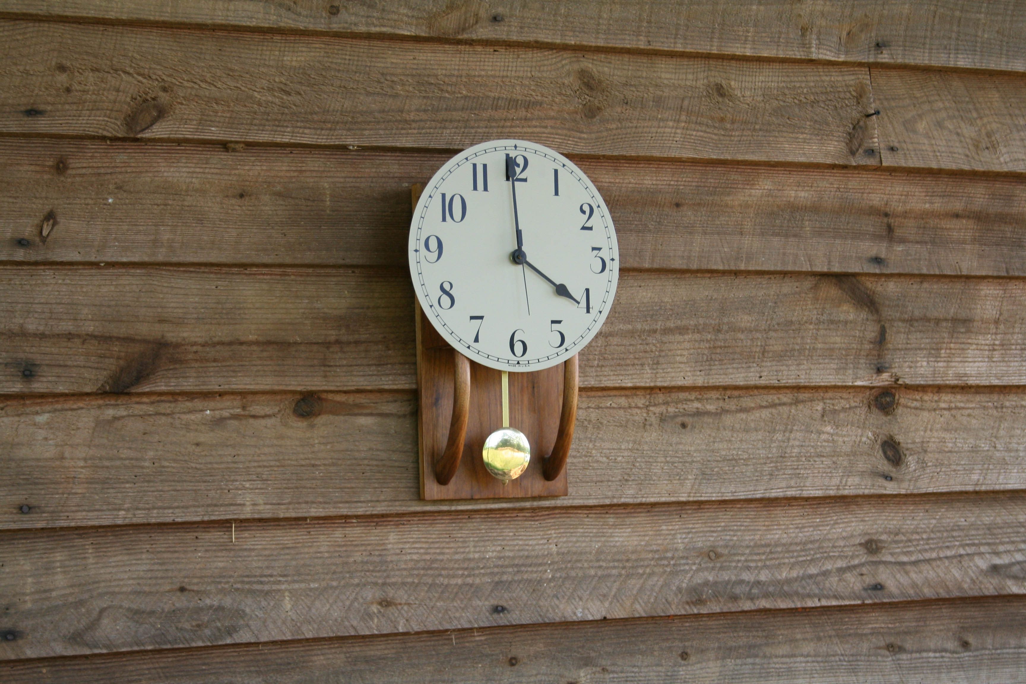 Walnut Arts and craft Clock