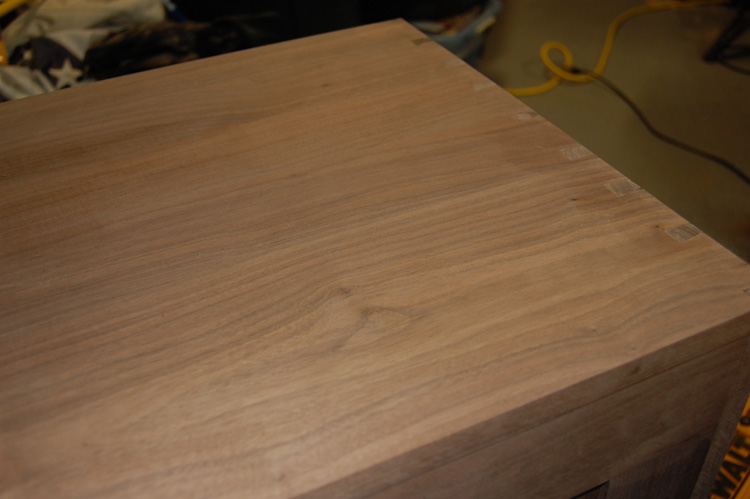 Walnut Dresser / Changing Table WIP