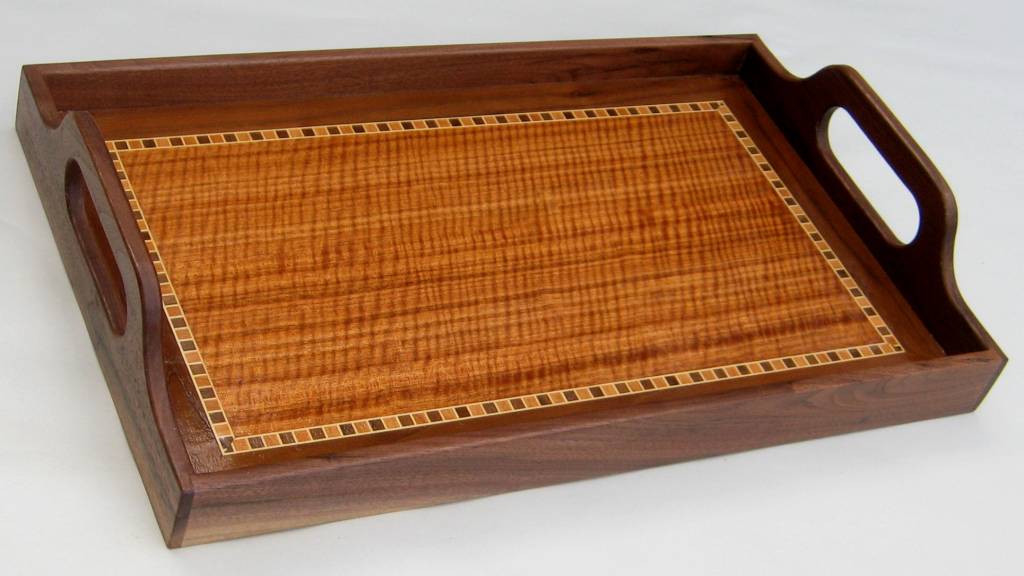 Walnut Serving Tray / Sapele