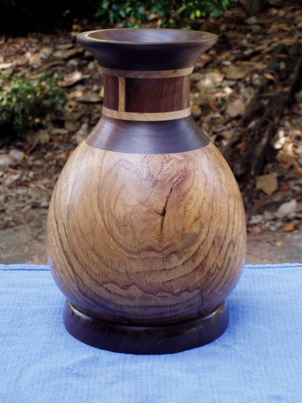 Walnut/White Oak Vase