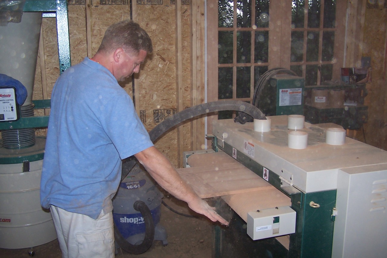 Wine Cellar WIP - Panel Sanding