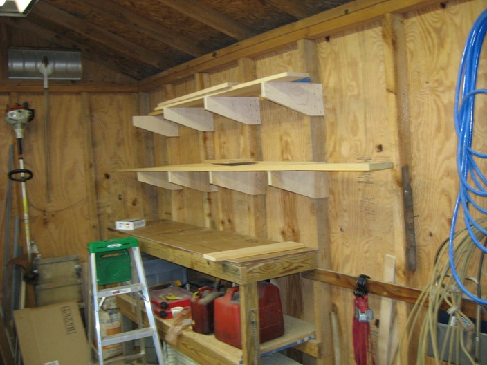 wood storege rack