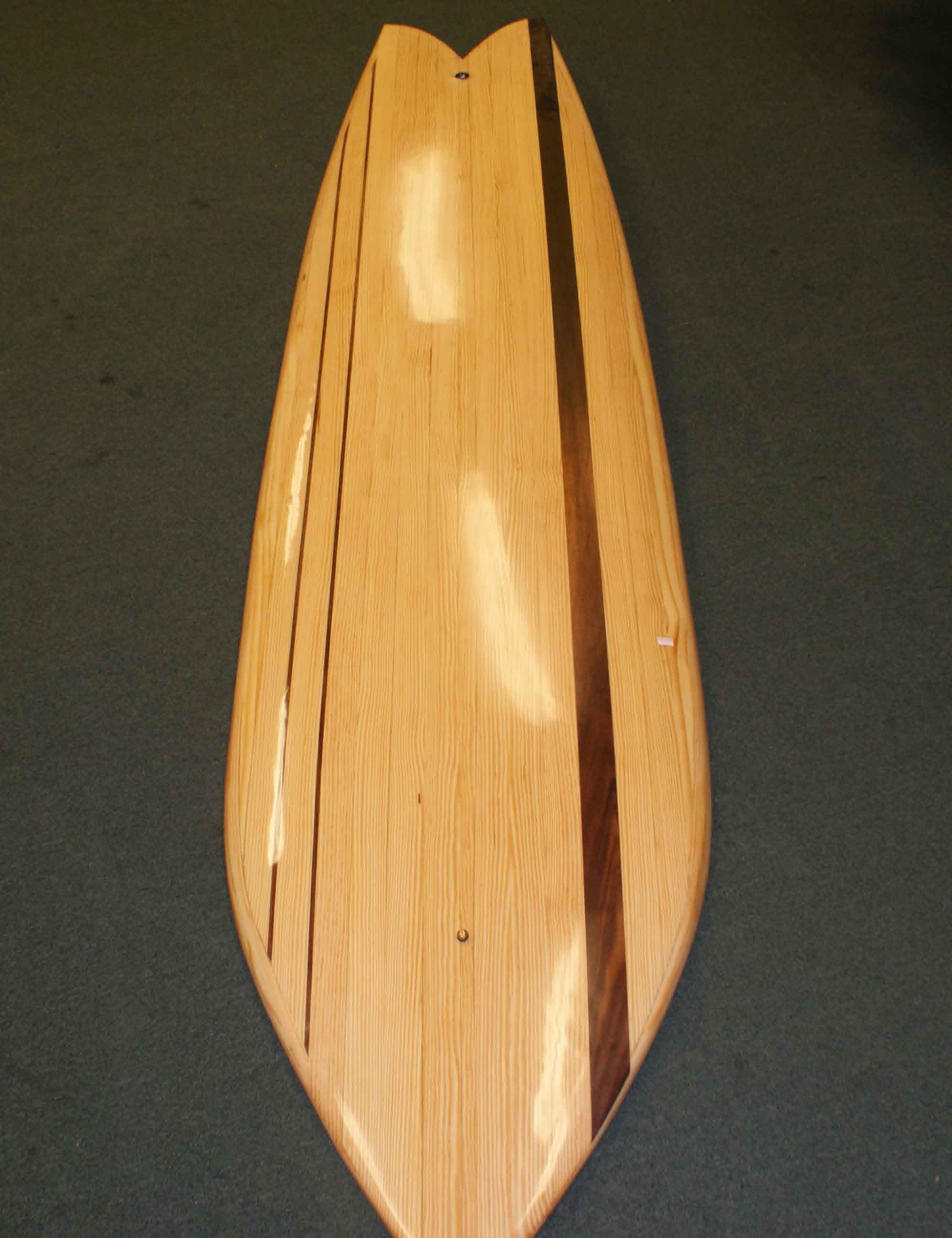 Wooden surf boards